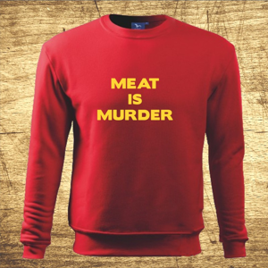 Mikina s motívom Meat is murder