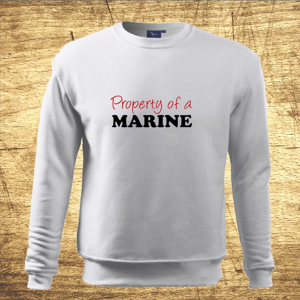 Mikina s motívom Property of a marine