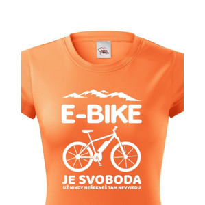 Originální dámské cyklo tričko E-bike