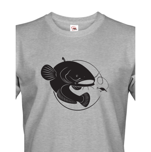 Originální tričko pro rybáře s potiskem sumce