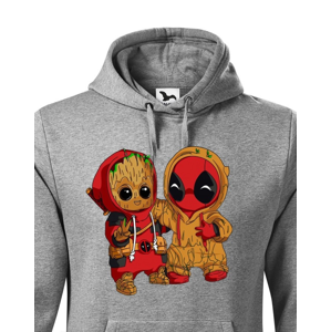 Pánska mikina Deadpool a Groot - super dárek