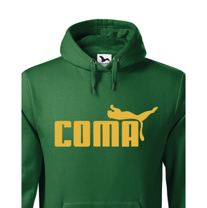 ★ Pánská mikina s oblíbeným motivem Coma - vtipná parodie na značku Puma