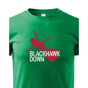 Pánské army tričko Black Hawk Down - Černý jestřáb sestřelen