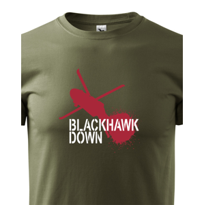 Pánské army tričko Black Hawk Down - Černý jestřáb sestřelen