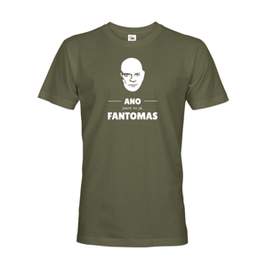 Pánské tričko - ANO - jsem to já FANTOMAS - ideální triko pro pány