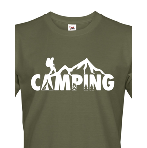 Pánské tričko Camping - ideální tričko na kempování