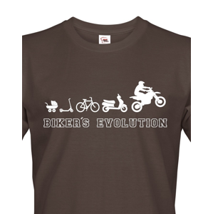 Pánské tričko Evoluce motorkáře - Bikers Evolution
