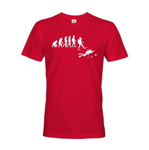 Pánské tričko Evoluce potápění  - na narozeniny nebo jen tak 