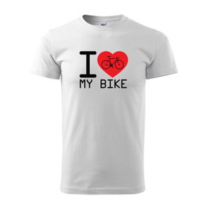 Pánské tričko I love my bike - ukažte vše kam vás vaše srdce táhne