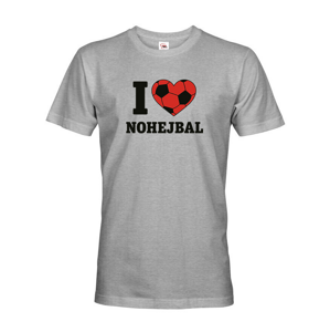 Pánské tričko I love nohejbal - skvělý dárek pro milovníky nohejbalu