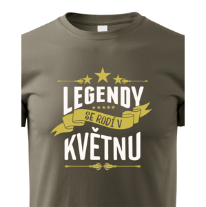 Pánské tričko k narozeninám Legendy se rodí