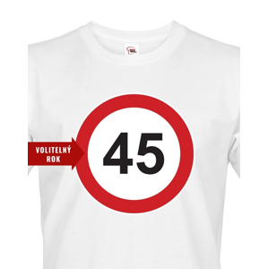Pánské tričko k narozeninám se značkou a volitelným věkem