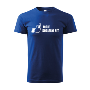 Pánské tričko motivem piva Moje sociální síť