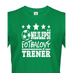 Pánské tričko nejlepší fotbalový trenér - ideálny dárek trenérovi
