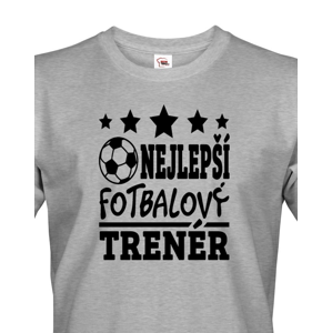 Pánské tričko nejlepší fotbalový trenér - ideálny dárek trenérovi