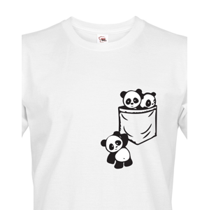 Pánské tričko Pandy v kapse - stylový originál 