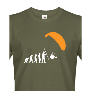 Pánské tričko Paragliding evolution - tisk na kvalitní textil