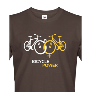 Pánské tričko pro cyklisty Bicycle Power - ideální dárek pro každého cyklo nadšence