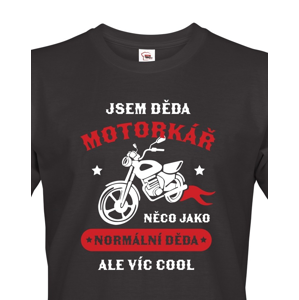 Pánské tričko pro dědu motorkáře - ideální dárek k narozeninám