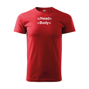 Pánské tričko pro IT a programátory head body