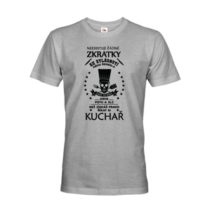 Pánské tričko pro kuchaře s vtipným potiskem - originalita až na první místě