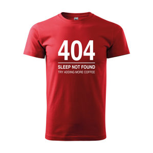 Pánské tričko pro programátory 404 sleep not found