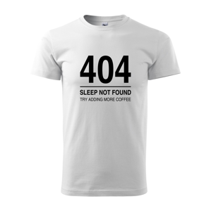 Pánské tričko pro programátory 404 sleep not found