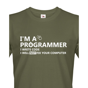 Pánské tričko pro programátory Jsem programátor