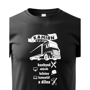 Pánské tričko pro řidiče kamionu / kamioňáky - Kamion to je moje