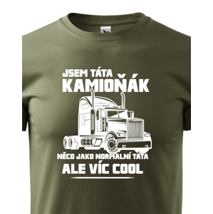 Pánské tričko pro řidiče kamionu / kamioňáky - Táta kamioňák