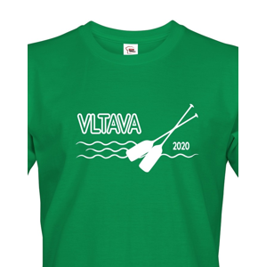 Pánské tričko pro vodáky s volitelnou řekou a rokem 