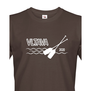 Pánské tričko pro vodáky s volitelnou řekou a rokem 