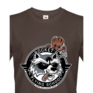 Pánské tričko Rocket Raccoon a Groot pro milovníky Marvelu