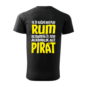 Pánské tričko s potiskem Jsem pirát piju rum