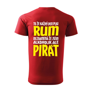 Pánské tričko s potiskem Jsem pirát piju rum