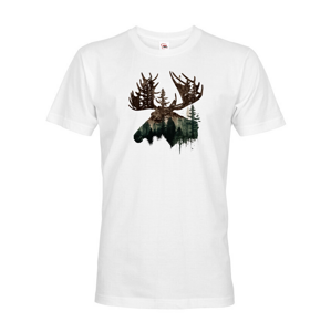 Pánské tričko s potiskem zvířat - Jelen