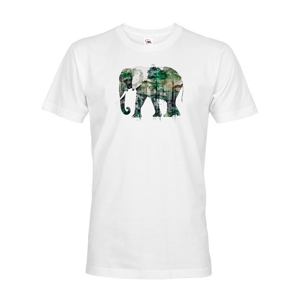 Pánské tričko s potiskem zvířat - Slon