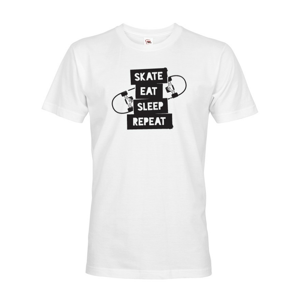 Pánske tričko Skate-eat-sleep-repeat - ideální dárek