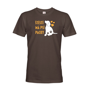 Pánské tričko -Štěstí má psí packy