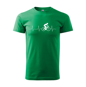 Pánské tričko Tep cyklisty, ukažte všem, kam vás vaše srdce táhne
