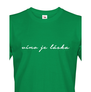 Pánské  tričko - Víno je láska - tričko pro milovníky vína