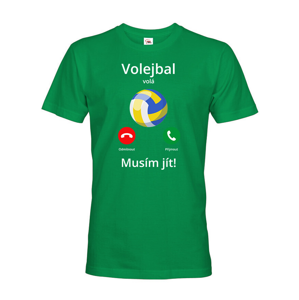 Pánské tričko Volejbal volá Musím jít! - skvělý dárek pro milovníky volejbalu
