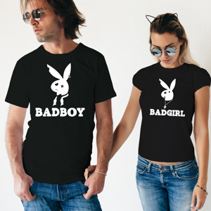 Párová trička Bad Boy, Bad Girl - pozor, jen pro zlobivé kluky a holky