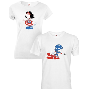 Párová tričká pro zamilované Kapitán Amerika - skvělý Valentýnský dárek