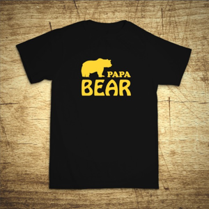 Tričko pre oteckov s motívom - Papa Bear