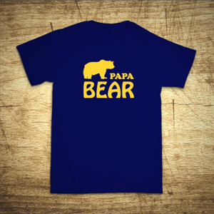 Tričko pre oteckov s motívom - Papa Bear