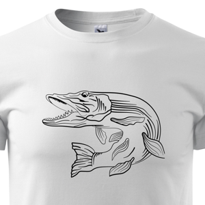 Tričko pro rybáře s motivem štiky - originální potisk s dopravou jen za 46 Kč