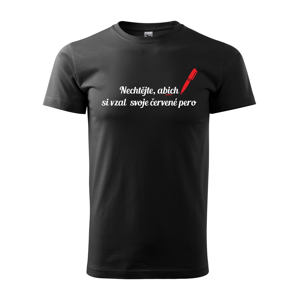 Tričko pro učitele Červené pero
