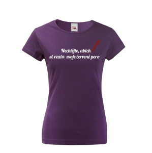 Tričko pro učitelky Červené pero - ideální dárek pro učitelky