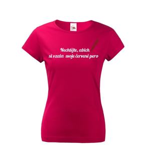 Tričko pro učitelky Červené pero - ideální dárek pro učitelky